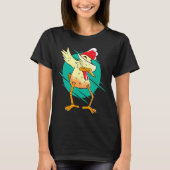 Egg Chicken Dabbing Dab Tシャツ (正面)