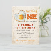 EGG-CITING BBQ BABY BIRTHDAY 招待状 (スタンド正面)