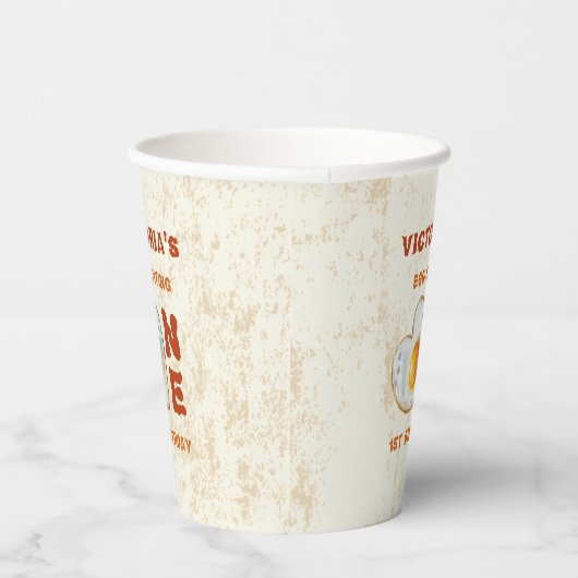 EGG-CITING BBQ BABY BIRTHDAY 紙コップ (右)