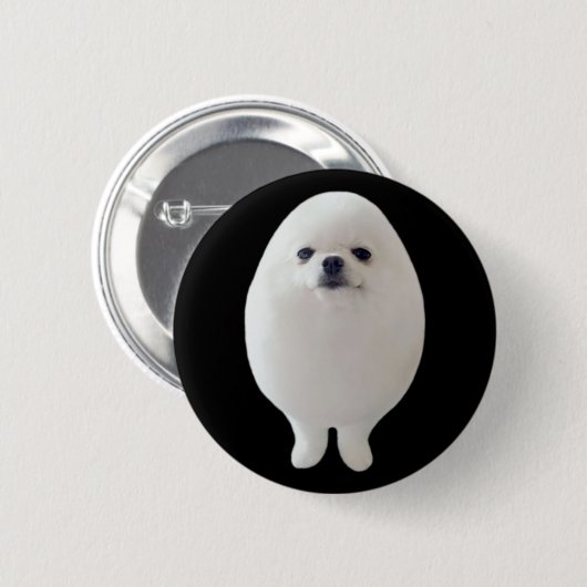 Egg Dog Meme Pin Button 缶バッジ (正面&裏面)