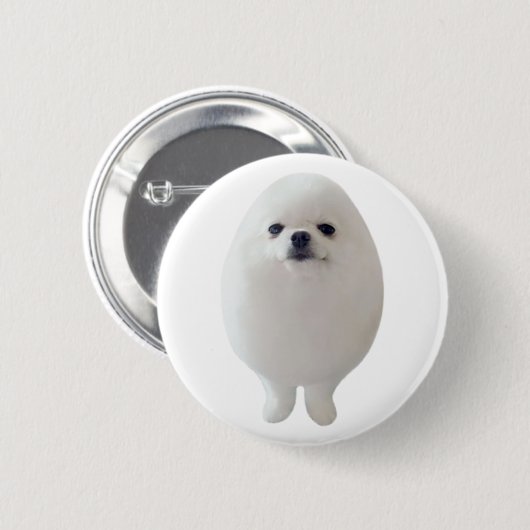 Egg Dog Meme Pin Button 缶バッジ (正面&裏面)