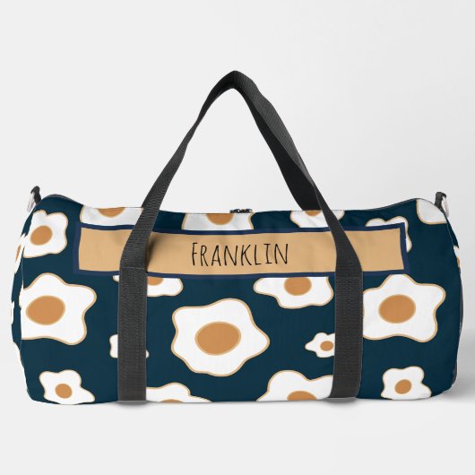 Egg Drawing I Custom Name  ダッフルバッグ (正面)