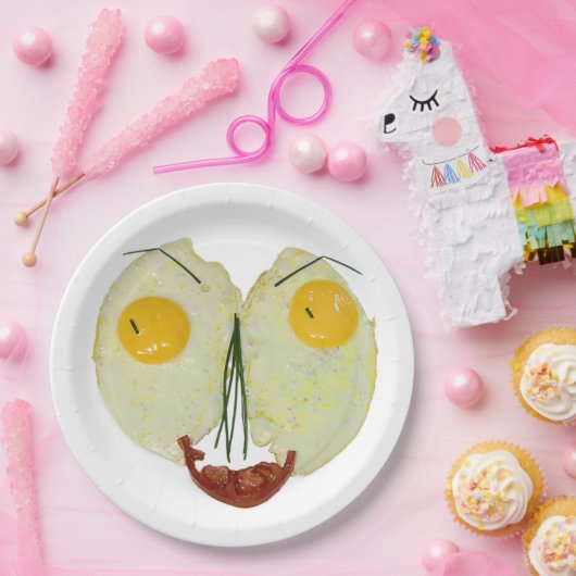 EGG FACE LARGE  ペーパープレート (パーティー)