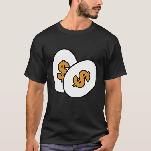 Egg Gold Dollar Sign Tシャツ (正面)