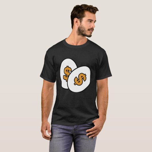 Egg Gold Dollar Sign Tシャツ (正面フル)