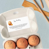Egg Handling Instruction Sticker Carton Care Label ラベル