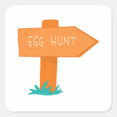 Egg Hunt スクエアシール (正面)