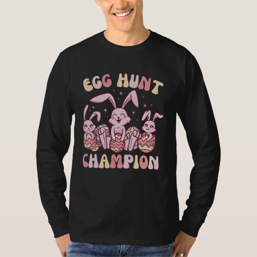 Egg Hunt Champion Cute Easter Egg for Boys Girls Tシャツ (正面)