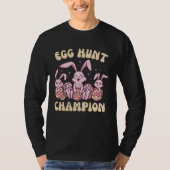 Egg Hunt Champion  Cute Easter Egg for Boys Girls  Tシャツ (正面)