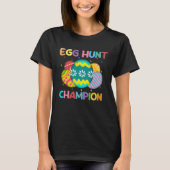 Egg Hunt Champion  Easter Day Bunny Hunting Egg Tシャツ (正面)