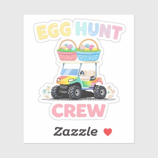 Egg Hunt Crew Family Easter Fun シール (シート)