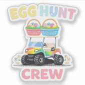 Egg Hunt Crew Family Easter Fun シール (正面)