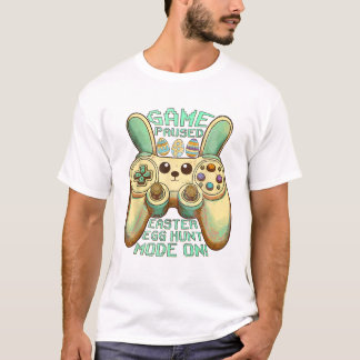 Egg Hunt Gamer Game Paused Tシャツ