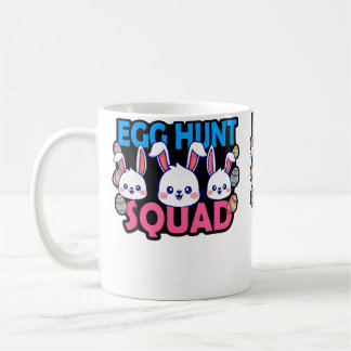 Egg Hunt Squad Bunny Easter Squad Family Matching コーヒーマグカップ