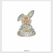 Egg Hunter Camo Easter Toddler Easter Day Camo Eas シール (シート)