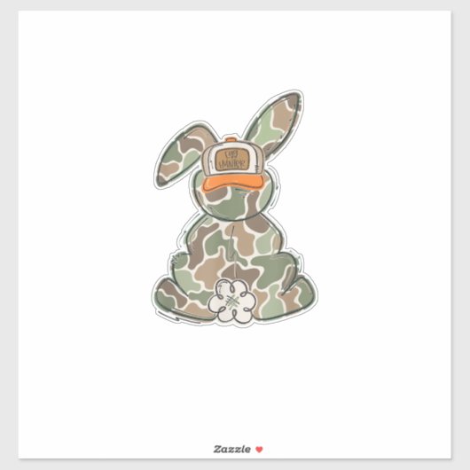 Egg Hunter Camo Easter Toddler Easter Day Camo Eas シール (シート)