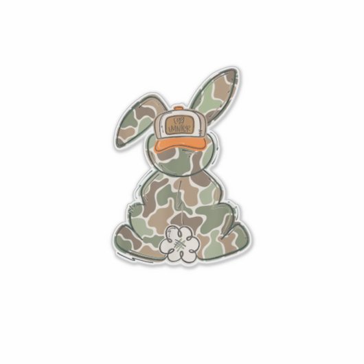 Egg Hunter Camo Easter Toddler Easter Day Camo Eas シール (正面)