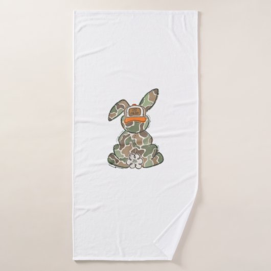 Egg Hunter Camo Easter Toddler Easter Day Camo Eas バスタオル (バスタオル)