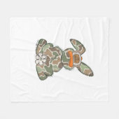 Egg Hunter Camo Easter Toddler Easter Day Camo Eas フリースブランケット (正面(横))