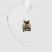 Egg Hunter Deer Buck Happy Easter Day Eggs Boys Ki オーナメント (正面)