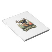 Egg Hunter Deer Buck Happy Easter Day Eggs Boys Ki ノートパッド (アングル)