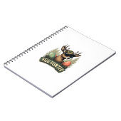 Egg Hunter Deer Buck Happy Easter Day Eggs Boys Ki ノートブック (左側)