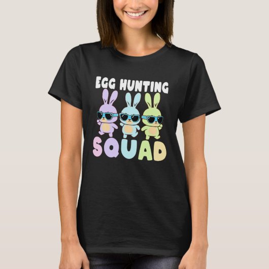 Egg Hunting Squad  Easter Bunnies Egg Hunt Tシャツ (正面)