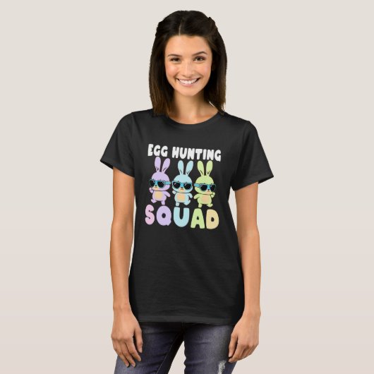 Egg Hunting Squad Easter Bunnies Egg Hunt Tシャツ (正面フル)