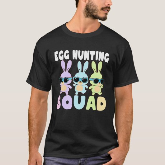 Egg Hunting Squad  Easter Bunnies Egg Hunt Tシャツ (正面)