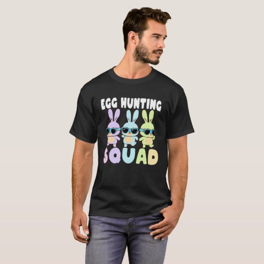 Egg Hunting Squad  Easter Bunnies Egg Hunt Tシャツ (正面フル)