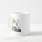 Egg-ineer：天才を一口一口飲んで！-マグ コーヒーマグカップ (正面左)