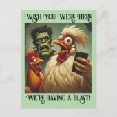 “Egg-less Encounter” Cheesy Chicken ポストカード (正面)