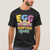 Egg Painting Squad Easter Bunny Easter Pun Easter  Tシャツ (正面)