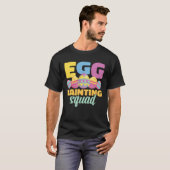 Egg Painting Squad Easter Bunny Easter Pun Easter  Tシャツ (正面フル)