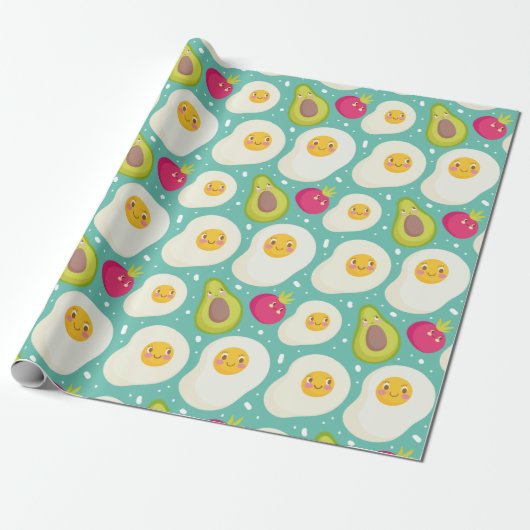 Egg Pattern Wrapping Paper ラッピングペーパー (アンロールド)