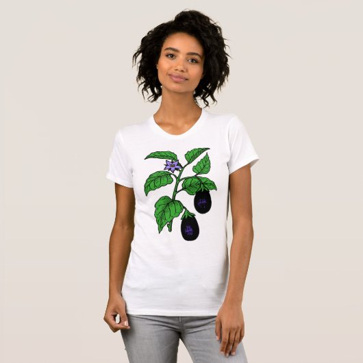 Egg Plant Womens T-Shirt Tシャツ (正面フル)