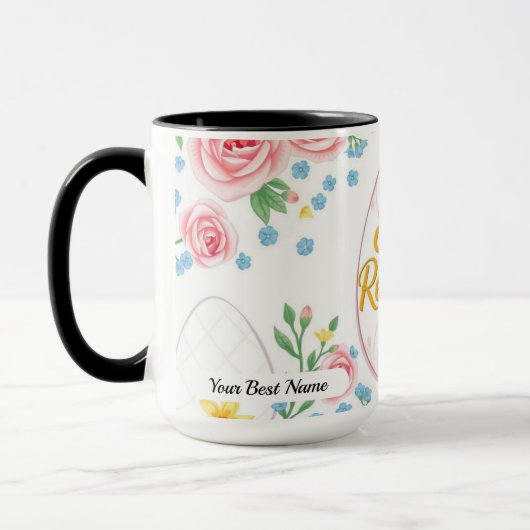 Egg Renewal Pattern Mug マグカップ (左)