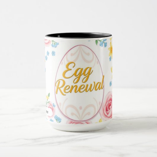 Egg Renewal Pattern Mug マグカップ (中央)