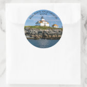 Egg Rock Light house, Maine Round Stickers ラウンドシール (バッグ)