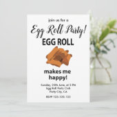 Egg Rollが私を幸せにする Egg Rollパーティー 招待状 (スタンド正面)