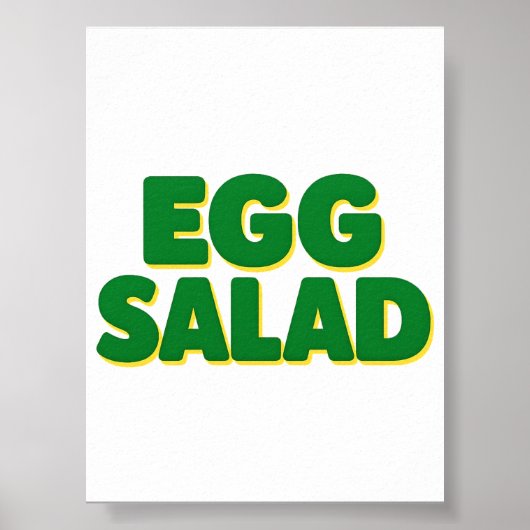 Egg Salad Lover Funny Food Humor Egg Salad Foodie  ポスター (正面)