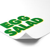Egg Salad Lover Funny Food Humor Egg Salad Foodie  ポスター (角)