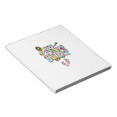 Egg Specting A Little Bunny Easter Pregnancy Annou ノートパッド (アングル)