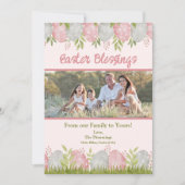 Egg-stra甘いカスタマイズ可能なイースターフォト シーズンカード (正面)