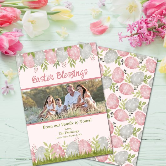 Egg-stra甘いカスタマイズ可能なイースターフォト シーズンカード