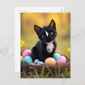 Egg-stra Cute：フェリーニの春の驚き シーズンポストカード (正面/裏面)