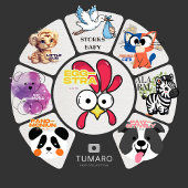 EGG-STRA Cute Rooster ベビーボディスーツ