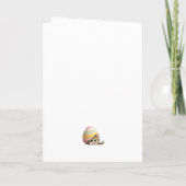 Egg-stra Silly Easter Cat Greeting Card カード (裏面)