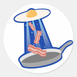 Egg-UFOステッカー ラウンドシール