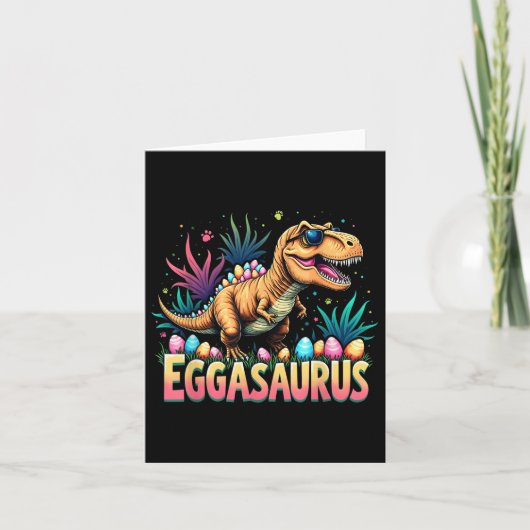Eggasaurusイースターステゴサウルス恐竜の少年たちT カード (正面)